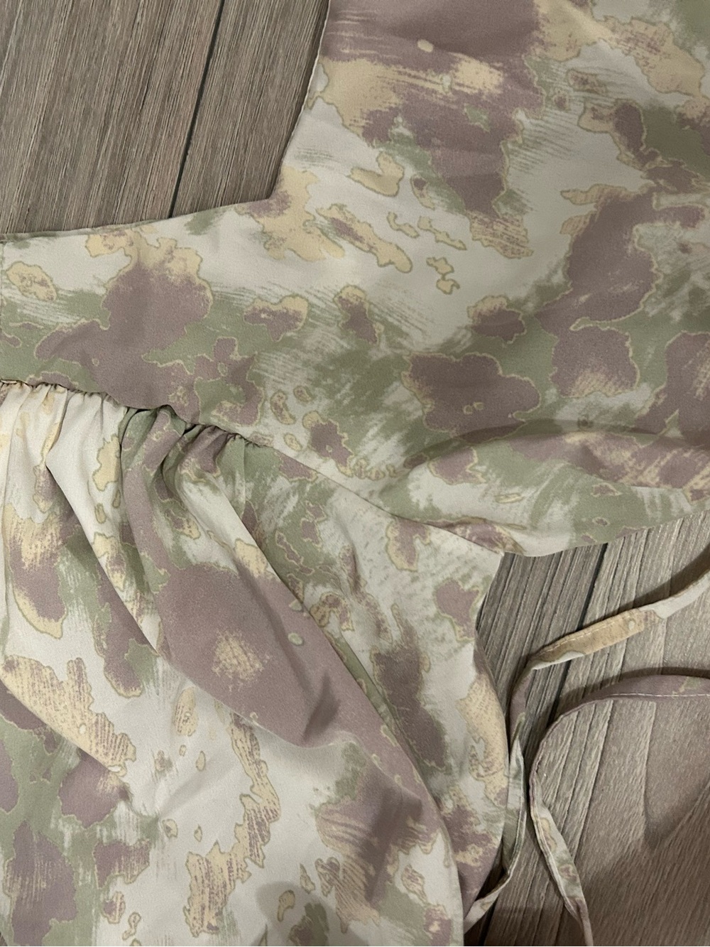 Floral Square-Neck Maxi Dress in Sage & Mauve - Picture 5 of 8